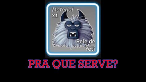 Carrying the power to control darkness, this <strong>fruit</strong> has ghostly abilities combined from Dark and Ghost making them more powerful than ever in PvP. . What does yeti fur do in blox fruits